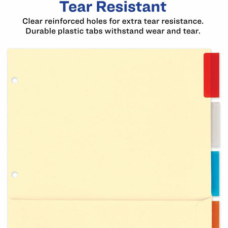 Avery® Insertable 5-Tab Dividers - Right
