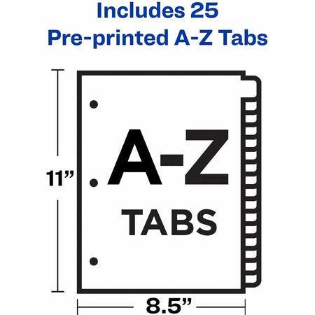 Avery® Laminated Dividers - Gold Reinforced - Alternate-Image2