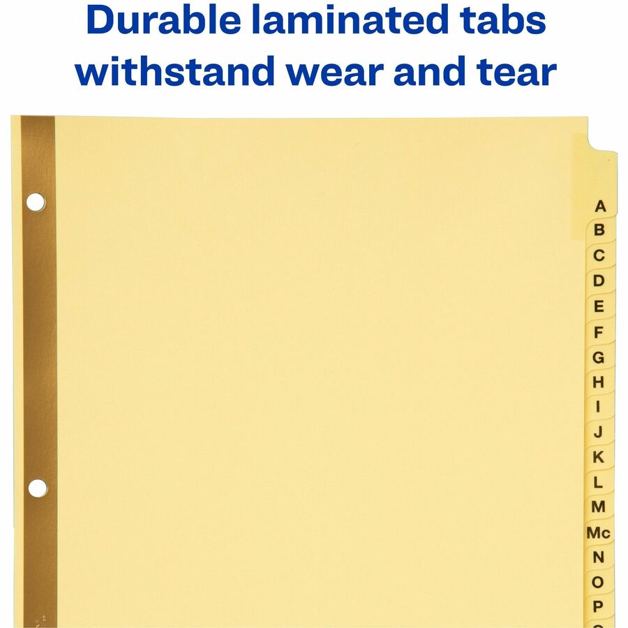 Avery® Laminated Dividers - Gold Reinforced - Alternate-Image1