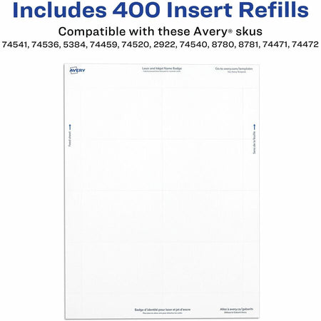 Avery&reg; Name Badge Inserts - Alternate-Image2