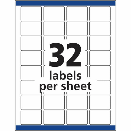 Avery® Laser Inkjet Printer Permanent ID Labels - 1 1/4’’ Width x 3/4’’ Length - Adhesive - Rectangle - Multipurpose &