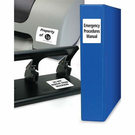 Avery® Laser Inkjet Printer Permanent ID Labels - 1 1/4’’ Width x 3/4’’ Length - Adhesive - Rectangle - Multipurpose &