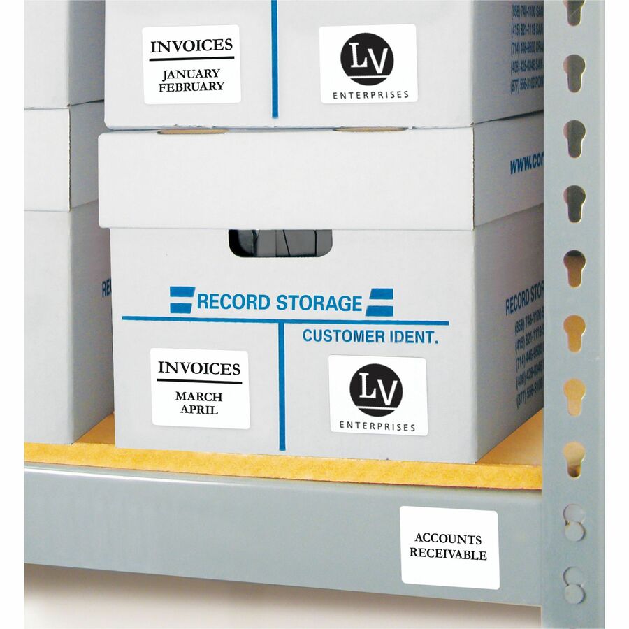 Avery® Laser Inkjet Printer Permanent ID Labels - 2’’ Width x 2 5/8’’ Length - Adhesive - Rectangle - Multipurpose &