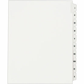 Avery® Legal Dividers: Side Tab 10-Tab Set Letter Size - Dividers