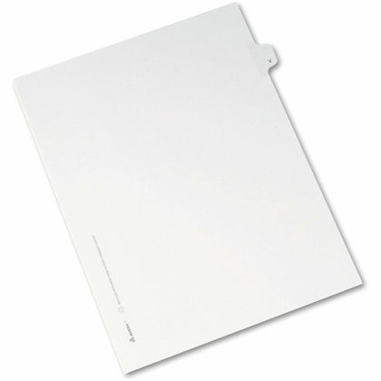 Avery® Legal Dividers: Side Tab 25 Dividers Letter Size White Tabs