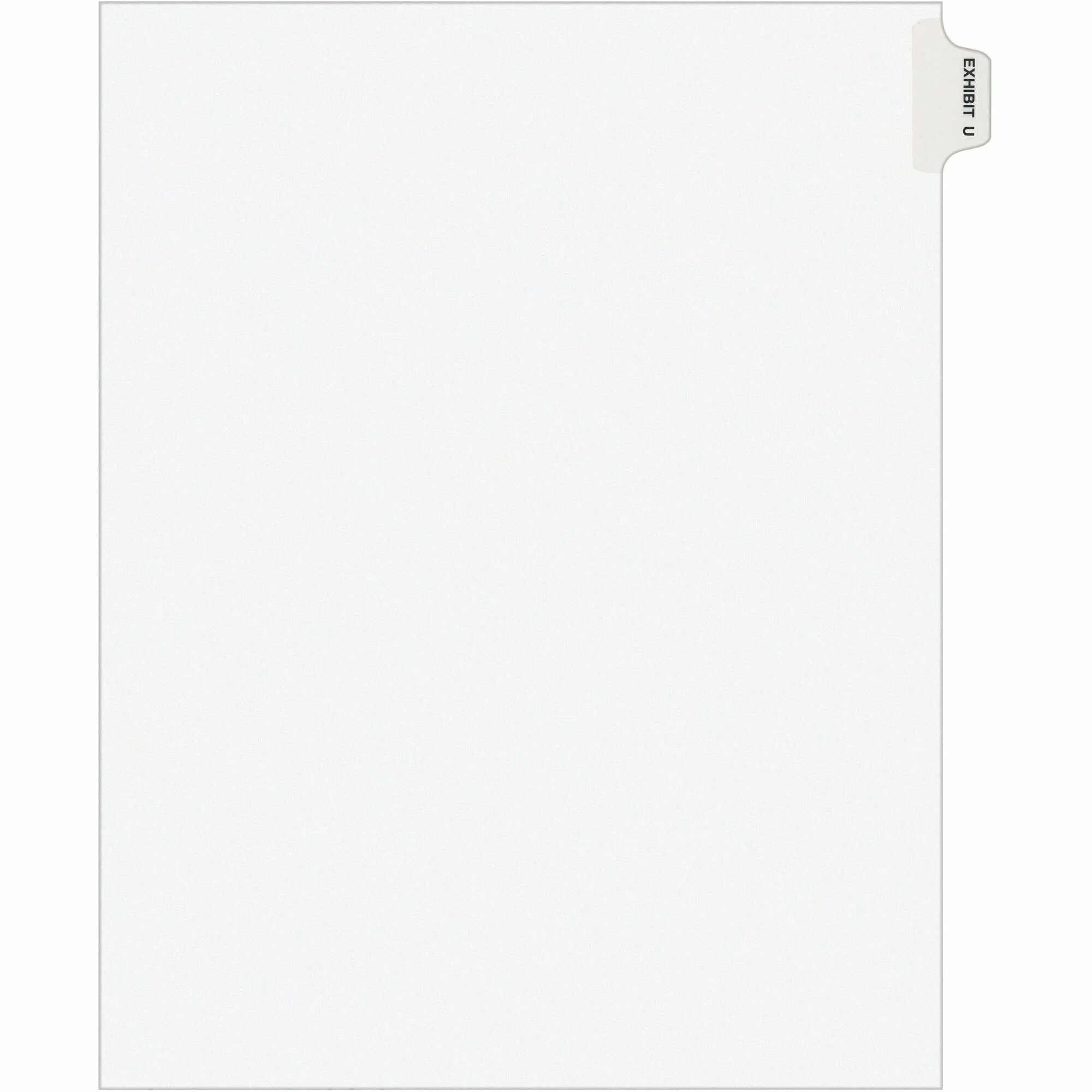Avery® Legal Exhibit Dividers: Avery Style 1 Printed Tab Letter Size White Paper 25/Pack - Index Divider