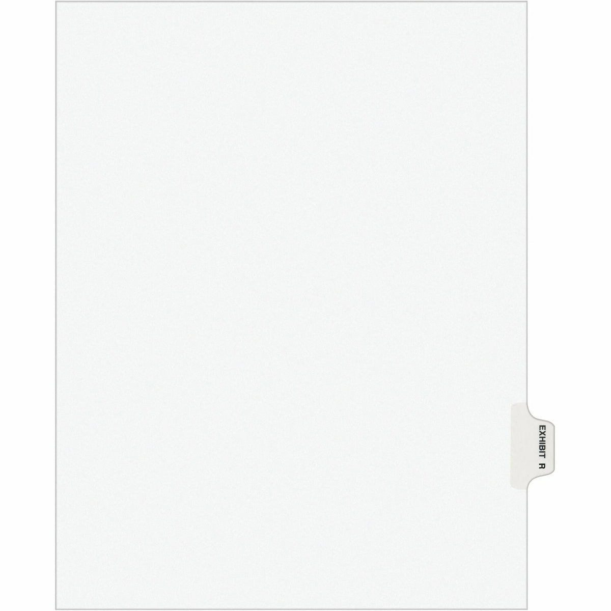 Avery® Legal Exhibit Dividers: Avery Style 1 Printed Tab Letter Size White Paper 25/Pack - Index Divider
