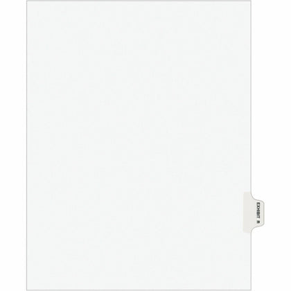 Avery® Legal Exhibit Dividers: Avery Style 1 Printed Tab Letter Size White Paper 25/Pack - Index Divider