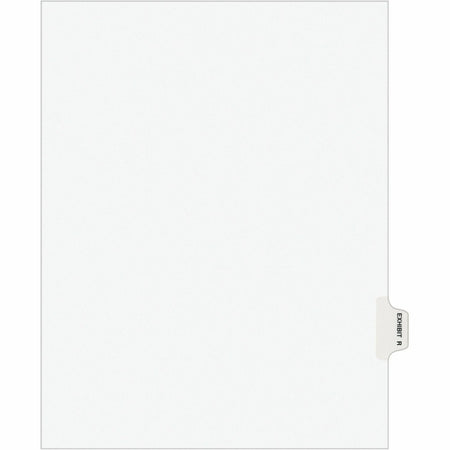 Avery® Legal Exhibit Dividers: Avery Style 1 Printed Tab Letter Size White Paper 25/Pack - Index Divider