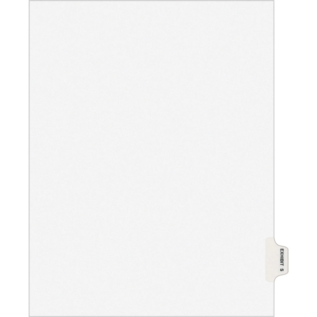 Avery® Legal Exhibit Dividers: Avery Style 1 Printed Tab Letter Size White Paper 25/Pack - Index Divider