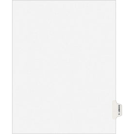 Avery® Legal Exhibit Dividers: Avery Style 1 Printed Tab Letter Size White Paper 25/Pack - Index Divider