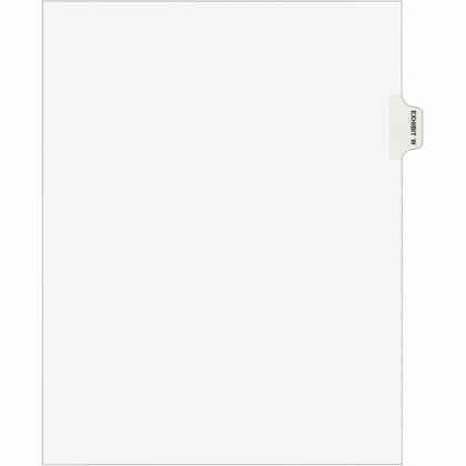 Avery® Legal Exhibit Dividers: Avery Style 1 Tab Letter Size White Paper 25/Pack - Index Divider