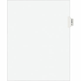 Avery® Legal Exhibit Dividers: Avery Style 1 Tab Letter Size White Paper 25/Pack - Index Divider