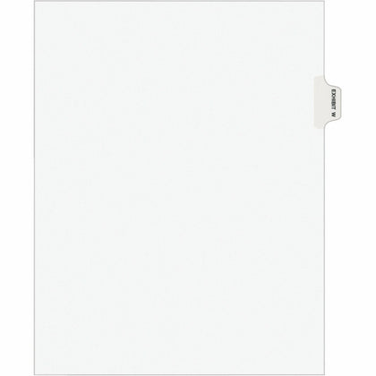 Avery® Legal Exhibit Dividers: Avery Style 1 Tab Letter Size White Paper 25/Pack - Index Divider