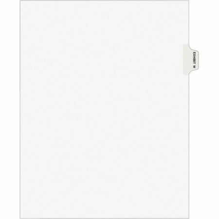 Avery® Legal Exhibit Dividers: Avery Style 1 Tab Letter Size White Paper 25/Pack - Index Divider