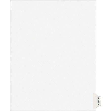 Avery® Legal Exhibit Dividers: Avery Style 1 Tab Letter Size White Paper 25/Pack - Index Divider