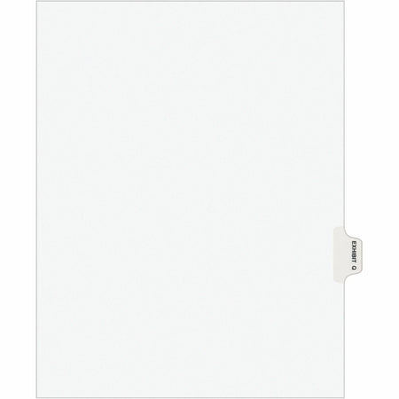 Avery® Legal Exhibit Dividers: Avery Style Q Character 8.5’’ x 11’’ White Paper 25/Pack - Index Divider