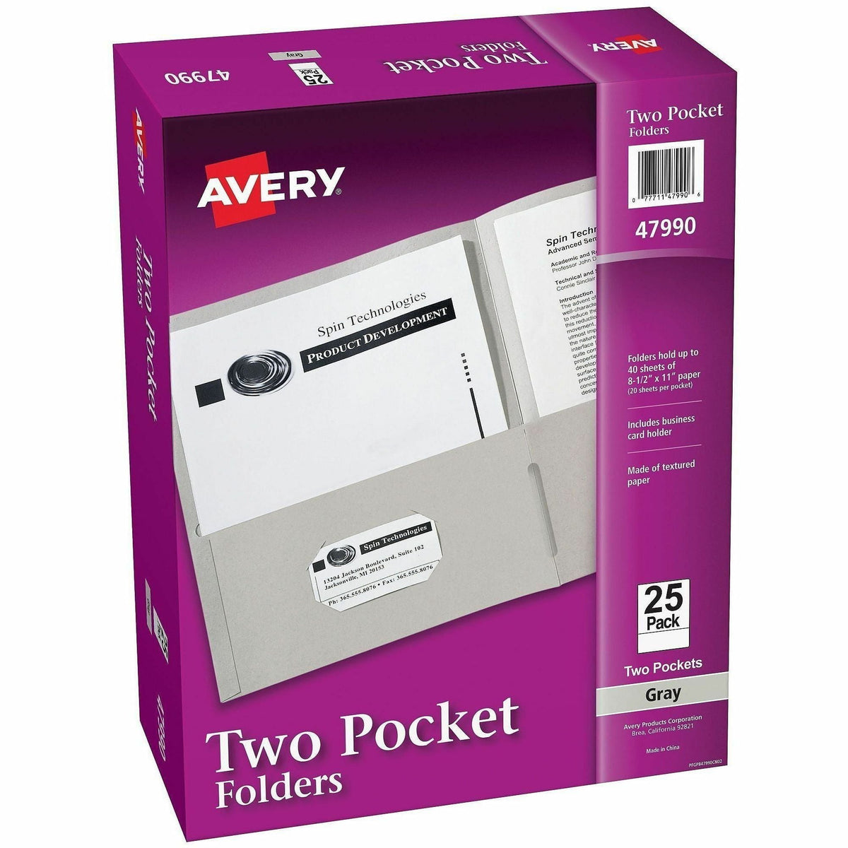 Avery&reg; Letter Pocket Folder - 2000