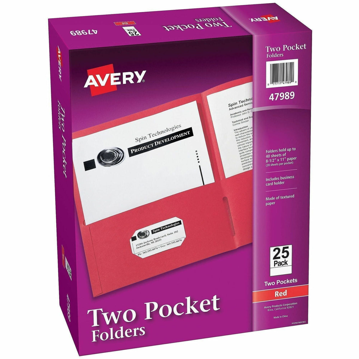Avery&reg; Letter Pocket Folder - 2000