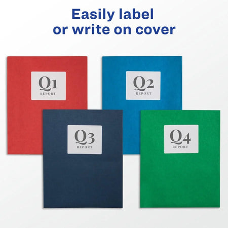Avery® Letter Pocket Folder: Light Blue 40 Sheets Capacity - Folders