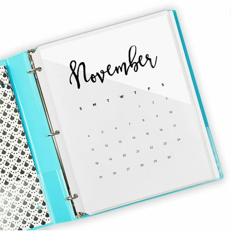 Avery® Letter Vinyl File Pocket: Clear Polypropylene 20 Sheets 3 Pockets - Binder
