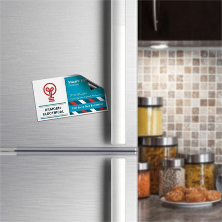 Avery® Magnetic Business Cards 2’’ x 3-1/2’’ Matte White 30 (8374) - 3 1/2’’ - 729 g/m² Grammage