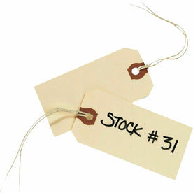 Avery® Manila G Shipping Tags - #9 - Rectangular - String Fastener - 1000/Box - & Tickets