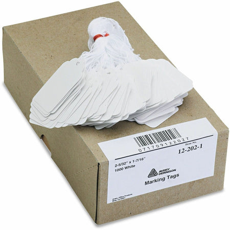 Avery&reg; Marking Tags, String, 2-5/32" x 1-7/16" , 1,000 Tags (12202) - 2000