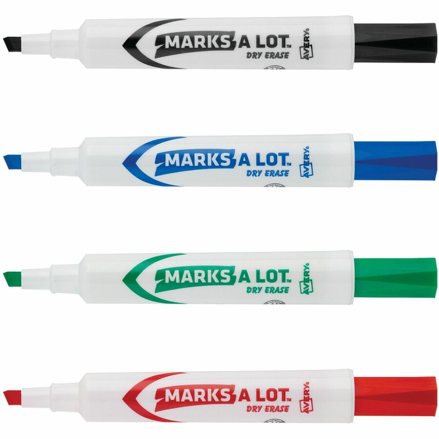 Avery&reg; Marks A Lot Marks A Lot Dry Erase Markers, Desk-Style, Assorted Colors, 4 Markers - Alternate-Image2