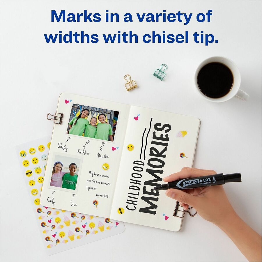 Avery&reg; Marks-A-Lot Desk-Style Permanent Markers - Alternate-Image2
