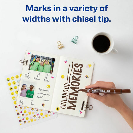 Avery&reg; Marks A Lot Marks-A-Lot Desk-Style Permanent Markers - Large - Alternate-Image3