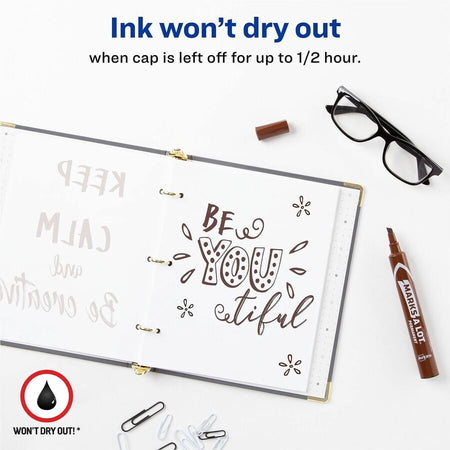 Avery&reg; Marks A Lot Marks-A-Lot Desk-Style Permanent Markers - Large - Alternate-Image2