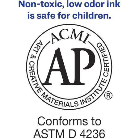 Avery® Marks A Lot Jumbo Washable Marker - Black Ink Chisel Point - Art Markers