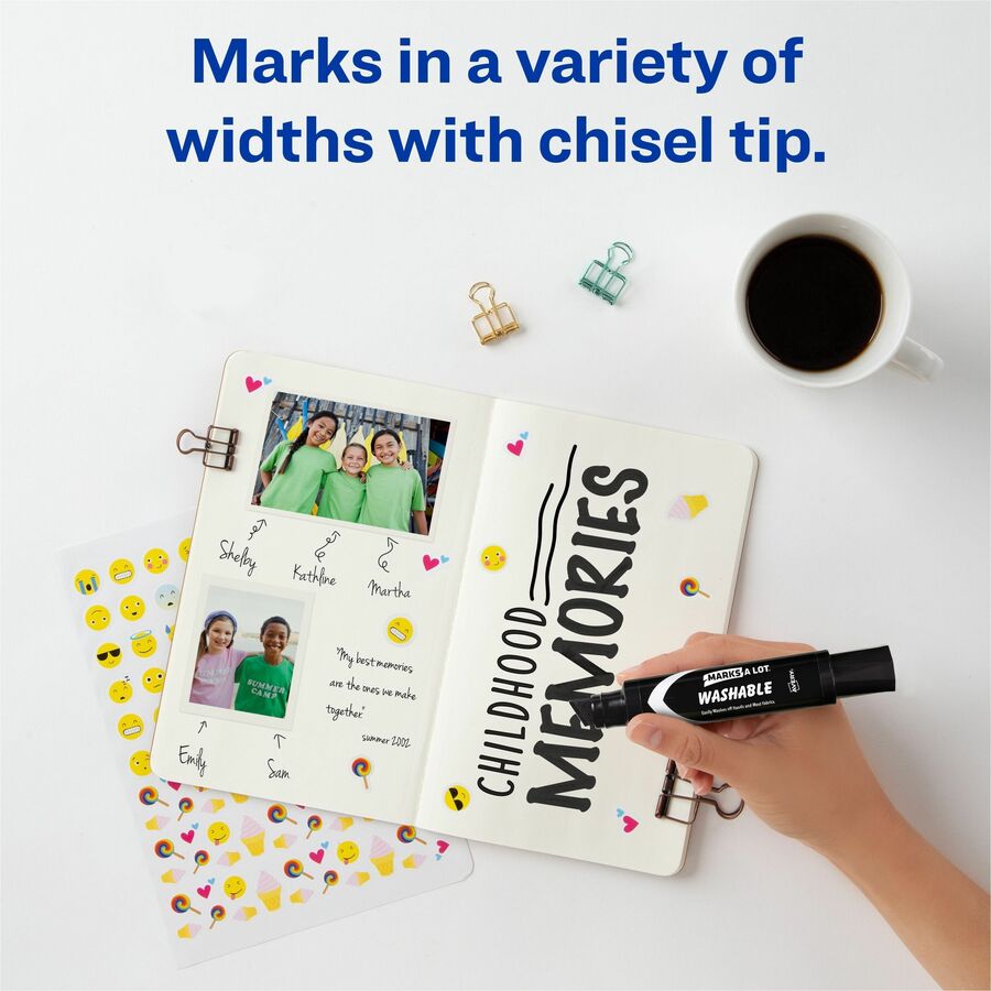 Avery&reg; Marks A Lot Marks A Lot Washable Marker, Jumbo, 1 Black Marker - Alternate-Image3