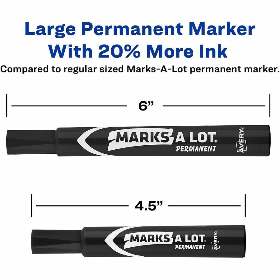 Avery&reg; Marks A Lot Large Desk-Style Permanent Markers - Alternate-Image1