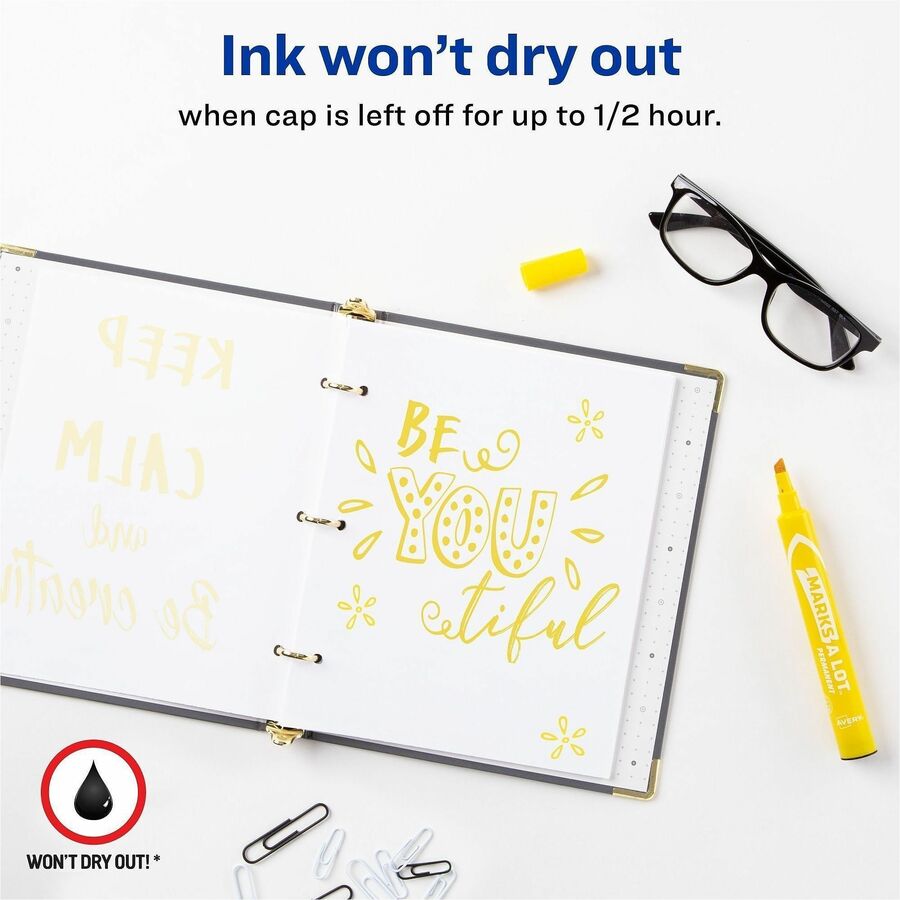 Avery&reg; Marks A Lot Large Desk-Style Permanent Markers - Alternate-Image2
