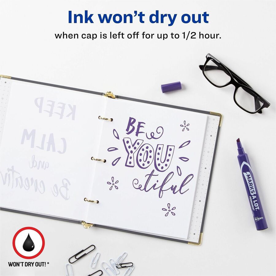 Avery&reg; Marks A Lot Large Desk-Style Permanent Markers - Alternate-Image2