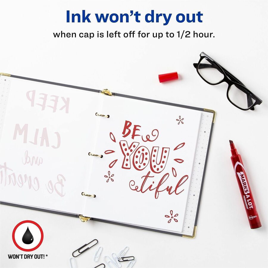 Avery&reg; Marks A Lot Large Desk-Style Permanent Markers - Alternate-Image2