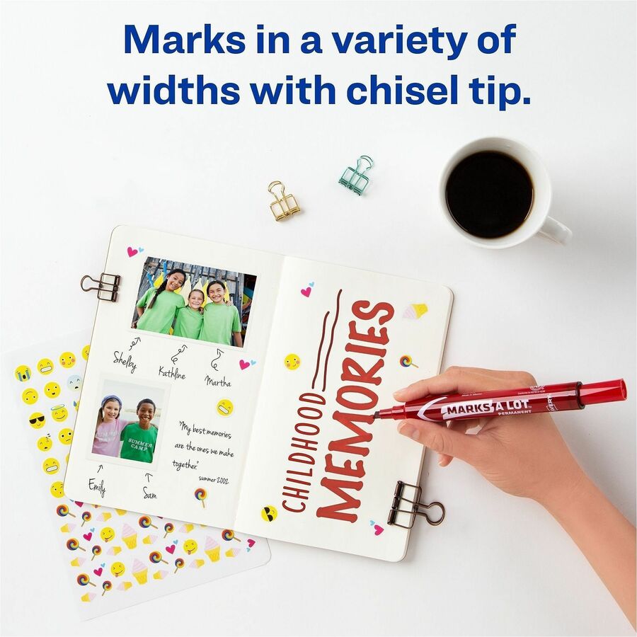 Avery&reg; Marks A Lot Large Desk-Style Permanent Markers - Alternate-Image3