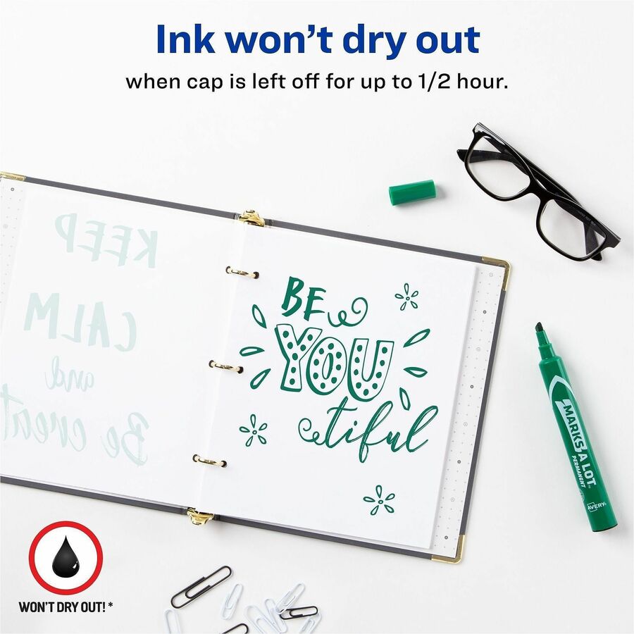 Avery&reg; Marks A Lot Large Desk-Style Permanent Markers - Alternate-Image2