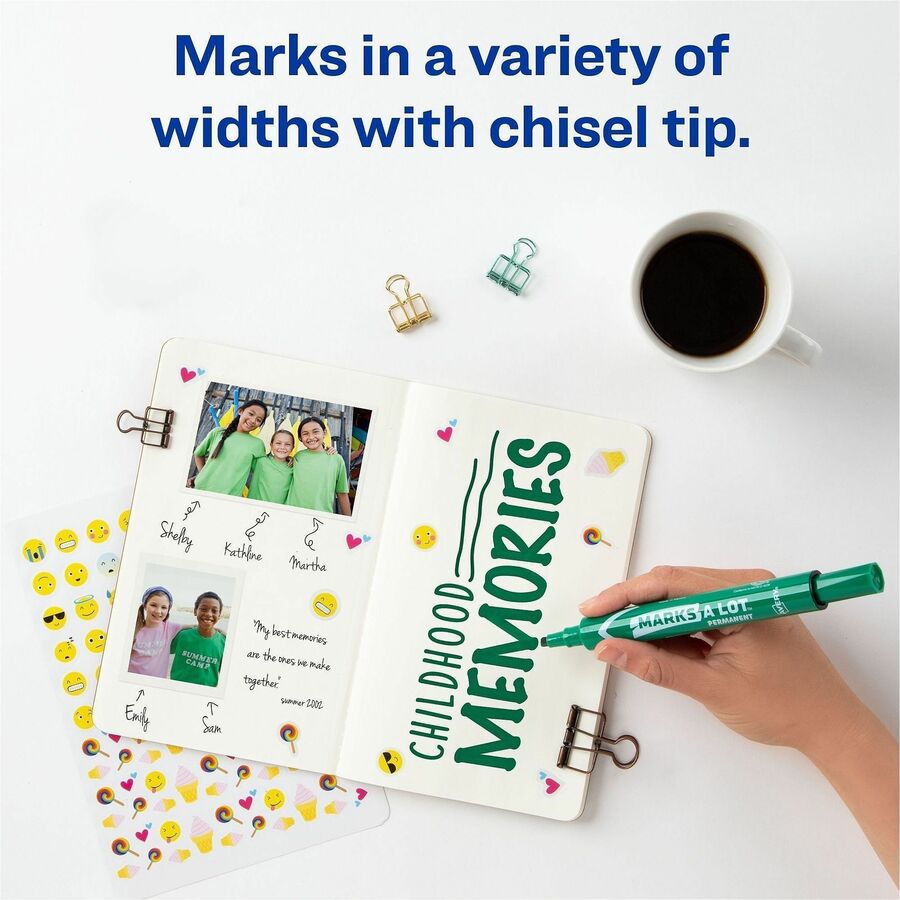Avery&reg; Marks A Lot Large Desk-Style Permanent Markers - Alternate-Image3