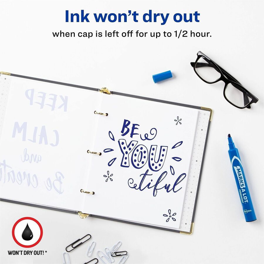 Avery&reg; Marks A Lot Large Desk-Style Permanent Markers - Alternate-Image2
