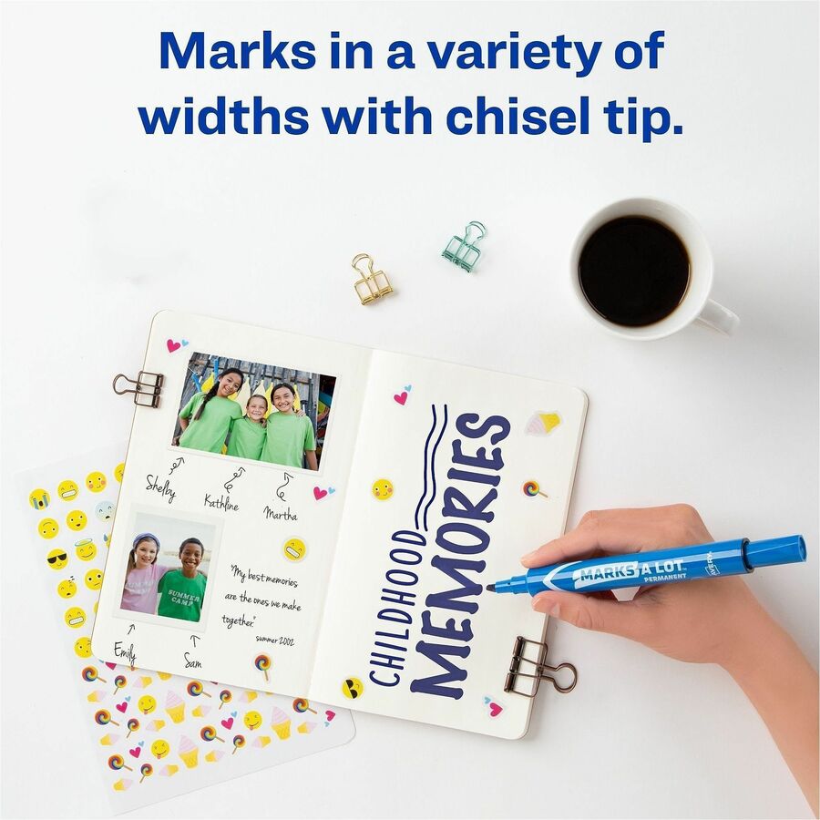Avery&reg; Marks A Lot Large Desk-Style Permanent Markers - Alternate-Image3