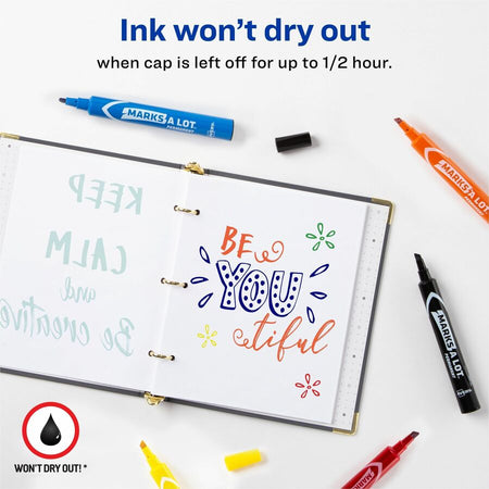 Avery&reg; Marks A Lot Marks A Lot Permanent Markers - Large Desk-Style Size - Alternate-Image2