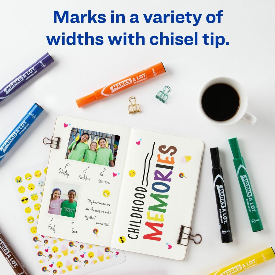 Avery&reg; Marks A Lot Marks A Lot Permanent Markers - Large Desk-Style Size - Alternate-Image3