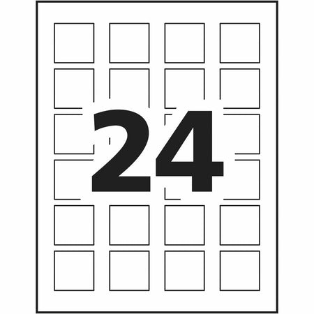 Avery Matte White Square Labels - Alternate-Image9