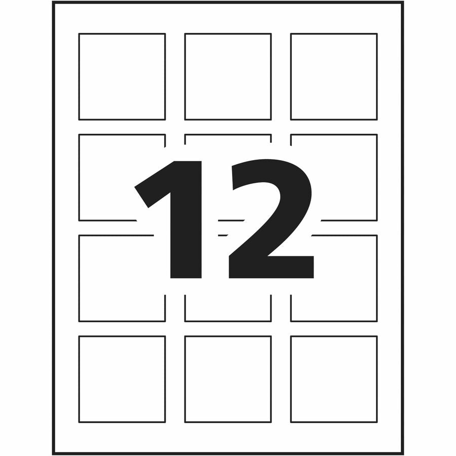 Avery Matte White Square Labels - Alternate-Image8
