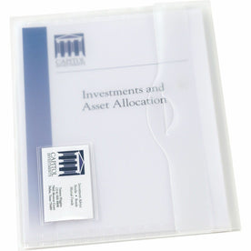 The Mighty Badge® by Avery® Letter File Wallet - 8 1/2’’ x 11’’ - 50 Sheets Capacity - 1 Front Pocket(s) - Poly - Clear