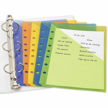 Avery® Mini Binder Pockets, Assorted, 5.5" x 8.5" , 5ct (75307) - Alternate-Image5