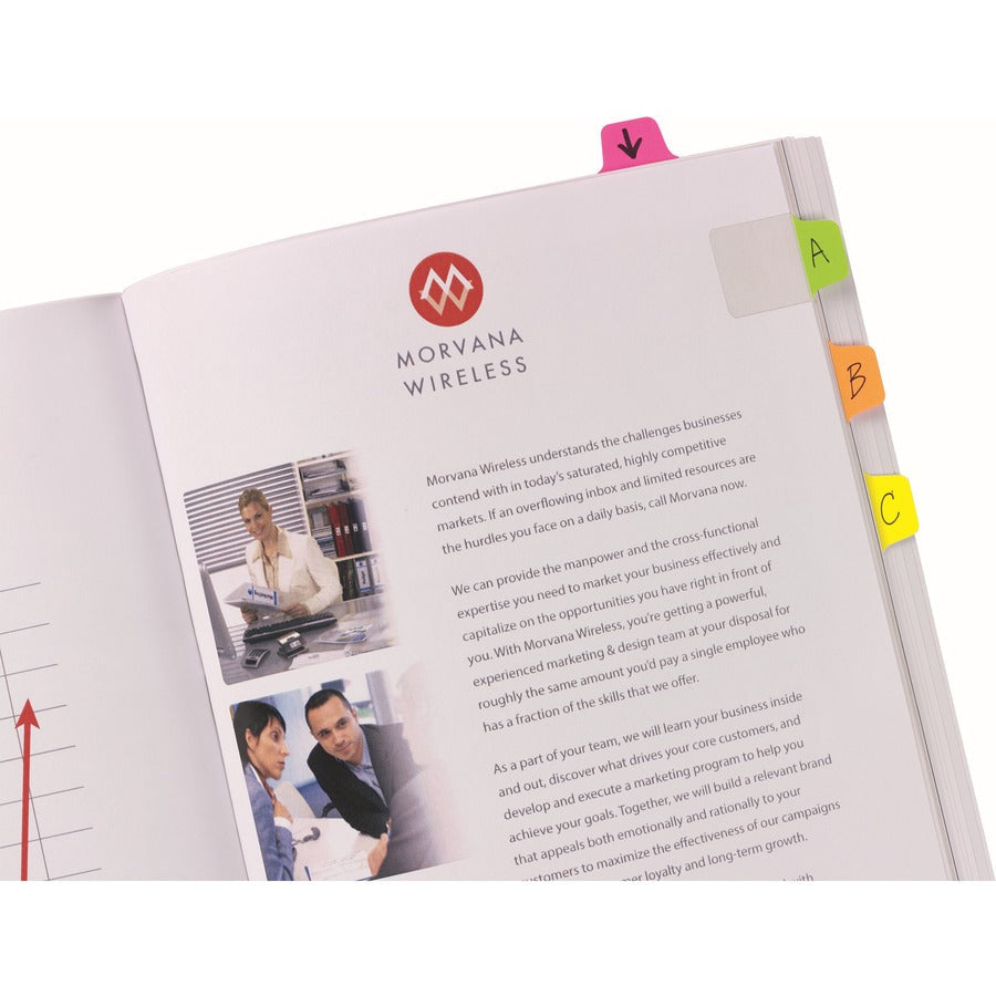 Avery® Mini Ultra Tabs: 80-Pack Clear Film Tabs with Neon Colors - Index Accessories & Page Markers